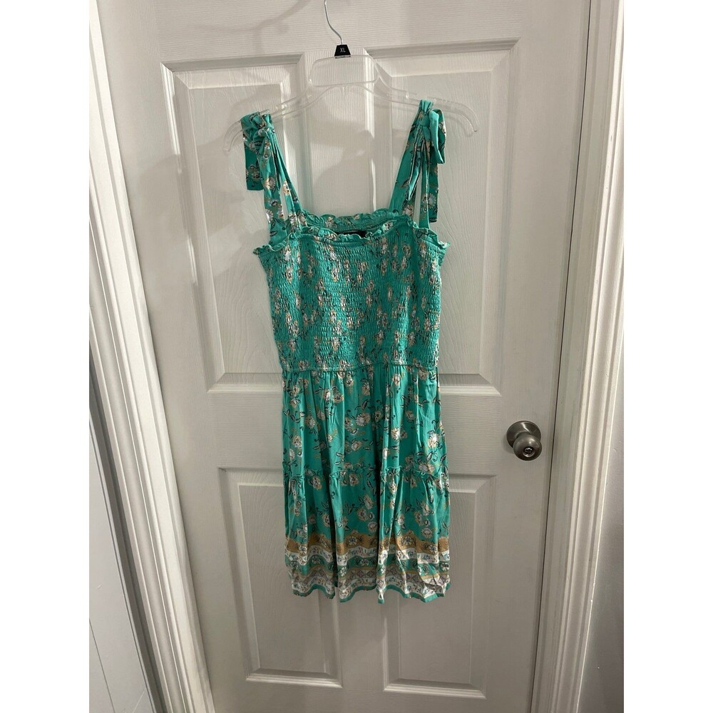 Zesica Boho Floral Mini Dress Size XL